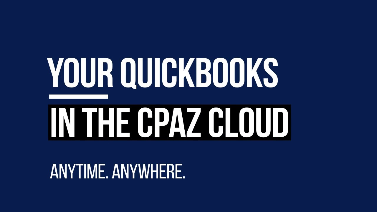 Quickbooks Cloud CPAz