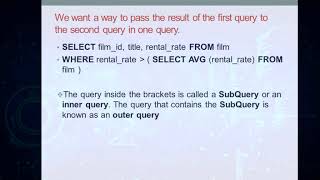 #24 SubQuery (SQL AF SOMALI) DATABASE MANAGEMENT SYSTEM screenshot 2