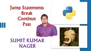 Jump Statement in Python | Break | Continue | Pass | Python Practical Program