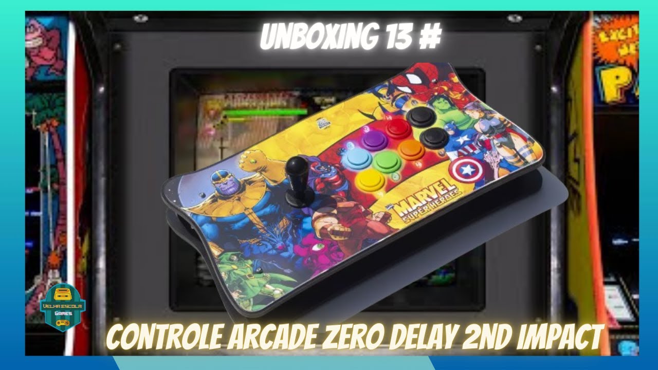 CONTROLE ARCADE ZERO DELAY DA 2ND IMPACT UNBOXING 13# E TESTE