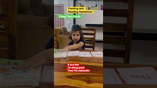 FRAMING SENTENCES BY USING FLASHCARDS| HOW TO USE FLASHCARDS FOR SIGHT WORDS| #flashcards #shorts
