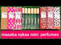 Masaba by nykaa mini pocket perfumes review | all perfumes  | RARA | moi by nykaa | सस्ते परफ़्यूम