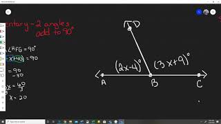 Complementary, Supplementary, and Vertical Angles