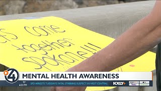 It s just a good cause Group gathers on Monroe Street Bride for mental health awareness