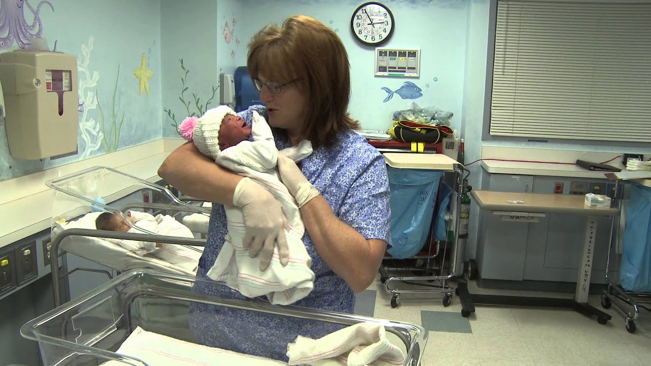 Infant - Nurse - Newborn - Baby - Hospital - Nursery - Stock Footage