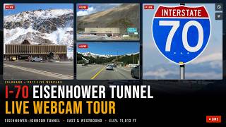 🔴 LIVE: Eisenhower Tunnel I-70 Webcams| East & Westbound Conditions Right Now