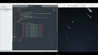 Membuat Animasi Bintang Jatuh Dengan HTML & CSS