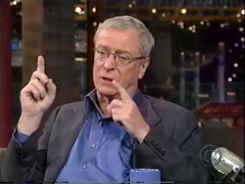 MICHAEL CAINE ON DAVID LETTERMAN SHOW - TALKS ABOUT JACK NICHOLSON & PETER O'TOOLE, 1998