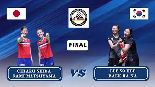 Chiharu Shida / Nami Matsuyama (JPN) vs Lee So Hee / Baek Ha Na (KOR) - Final | German Open 2023