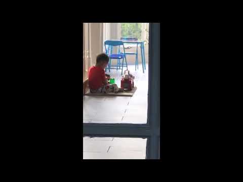 My Grandson Chillin’ While I Work