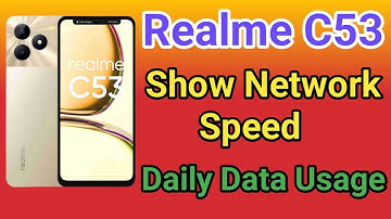 Realme C53 Show Daily Data Usage kaise kare | How To Show Daily Data Usage Setting In Realme C53