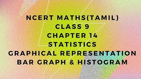 NCERT maths(Tamil| Class 9 |chapter 14| statistics |graphical representation of data|bar graph
