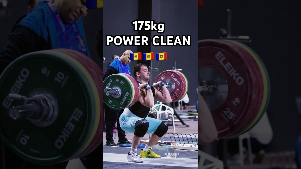 Marin Robu 175kg power clean and jerk 🇲🇩 
