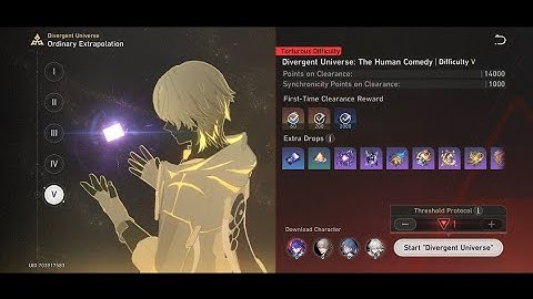 Divergent Universe Ordinary Extrapolation 【Threshold Protocol】 #hsr Honkai Star Rail