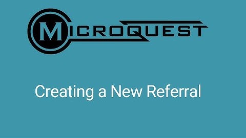 Creating a new Referral