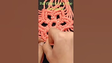 Flower coaster #shorts #macrame #diy coaster🌸