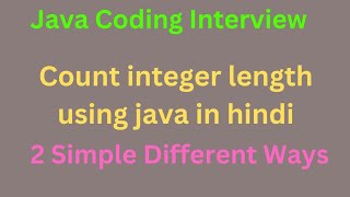 Java coding interview program in hindi | Java interview coding round @LearnCodeWithDurgesh