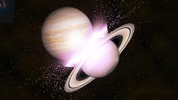 What if Jupiter And Saturn Collided?
