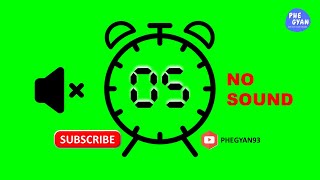 Clock 5 second timer without sound. | @PHEGYAN93