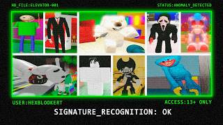 Creepy Elevator Roblox | [HEXBLOOKERT] Registry Database | System Observation | 100% Discovery