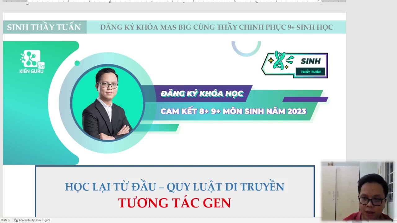 Tương tác gen [Học lại từ đầu - Buổi 15]