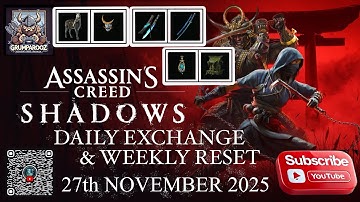 SHADOWS DAILY EXCHANGE & WEEKLY RESET 27/11/25 Assassin