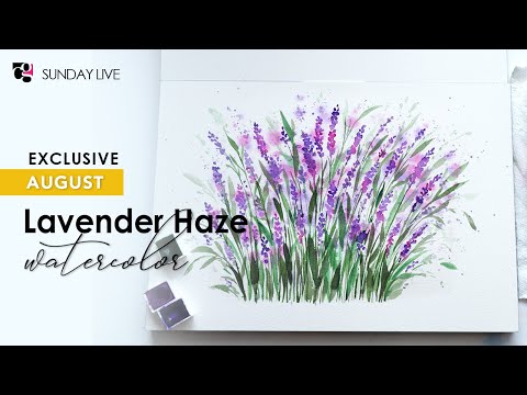 Easy Steps to Painting Beautiful Lavender Fields in Watercolour