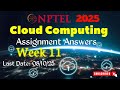 Cloud Computing Week 11 Assignment Answers | NPTEL 2025