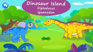 Dinosaur Island - Learn about Dinosaurs #3 - Diplodocus and Iguanodon | AmayaKids Games screenshot 4