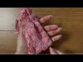 Seriaのオーガンジー生地でお花のリップポーチ作ってみました!20分で出来ます!