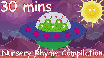 5 Little Men in a Flying Saucer And Lots More Nursery Rhymes! 30 minutes!