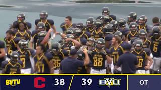 The buena vista university beaver football team defeated central
college dutch in an overtime thriller. see final play of game, a two
point conve...