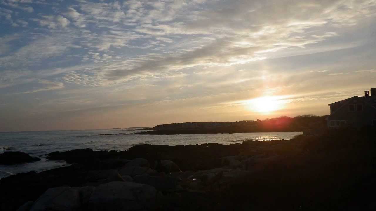 Sunset time lapse New Barn Cove.