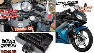 Yamaha R15 starting trouble fix electrical failure & engine warning trouble light solution