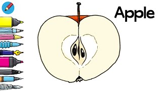Master The Art Of Sketching Half An Apple With This Easy Tutorial!