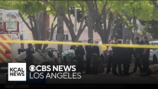 Friends and family gather to mourn victims of violent single-car crash in Santa Ana