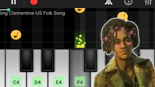 Playing My Darling Clementine on Piano App screenshot 2