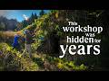 This workshop was hidden under years' worth of weeds. (And we unearthed it.)