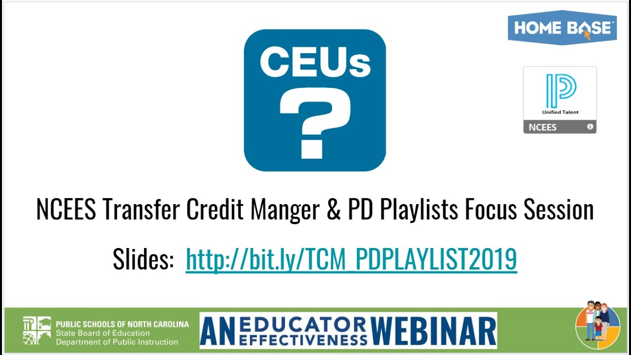 NCEES Transfer Credit Manger   PD Playlists Focus Session