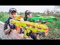 LTT Game Nerf War : Captain Warriors SEAL X Nerf Guns Fight Rocket Crazy Bandits Police Property