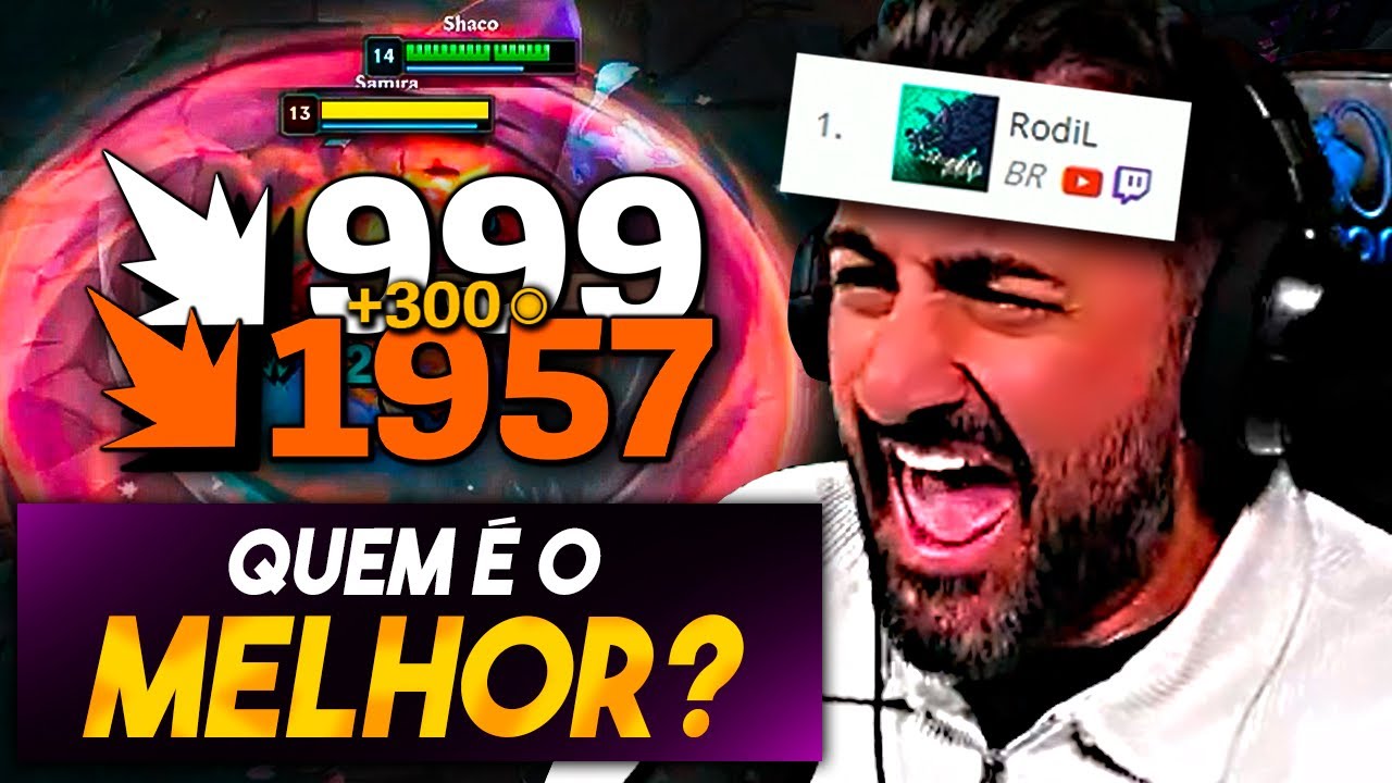 QUEM É O TOP 1 SHACO ATUALMENTE??? 