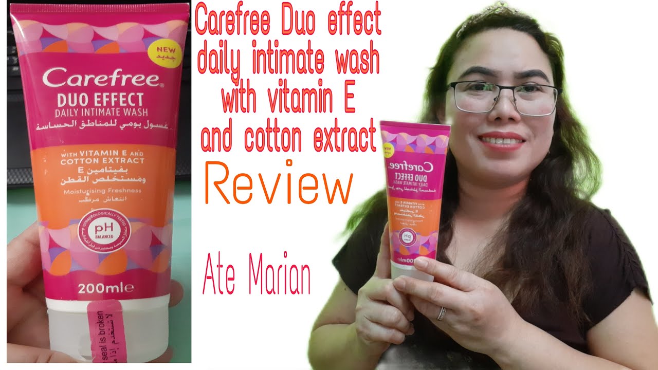 Carefree Duo Effect Daily Intimate Wash With Vitamin E And Cotton Extract Review || Ate Marian