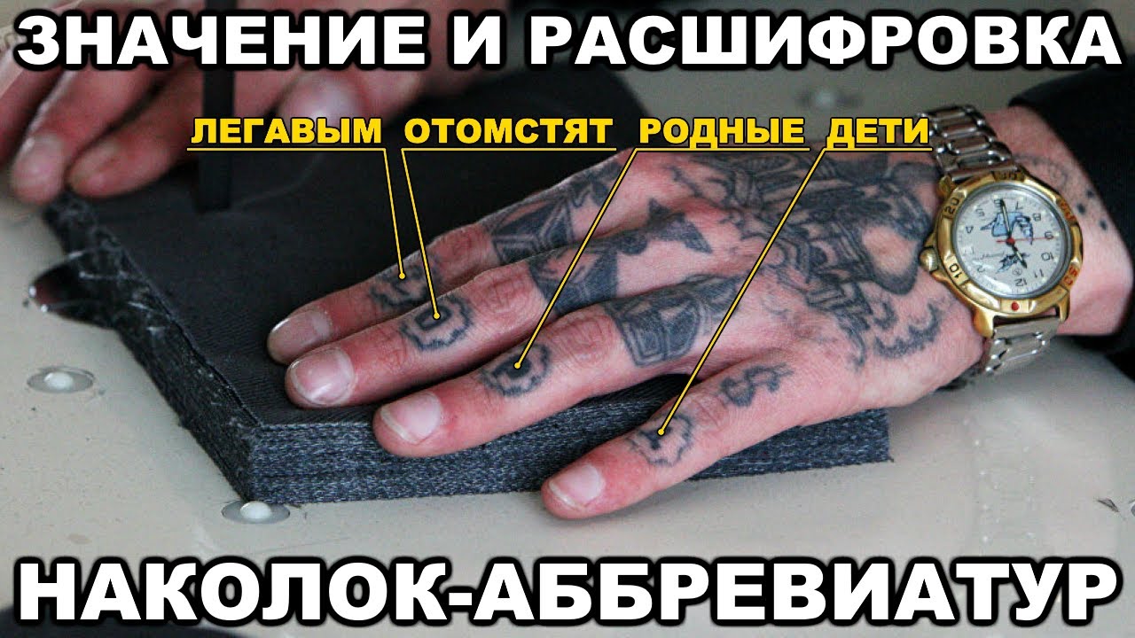 Значение и расшифровка наколок-аббревиатур - YouTube