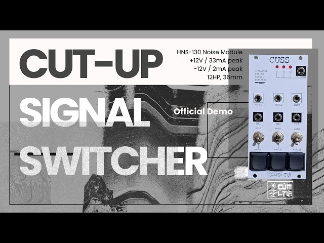 HNS-130 CUSS [Cut-Up Signal Switcher | Noise Module | Official Demo]