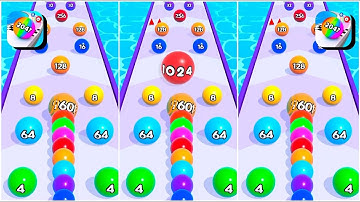 Ball Run 2048 Vs Jelly Merge 3D : Number Balls + ASMR GAMEPLAY ( Max Level )