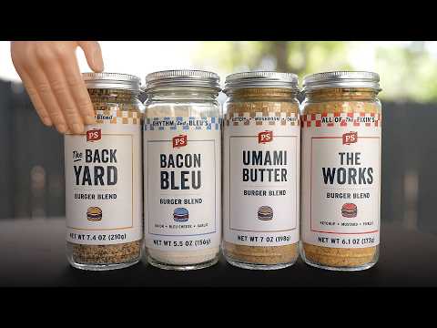 Trying out the New Burger Blends by PS Seasoning