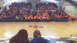 Delavan Darien Pom/Dance team Winter Week pep rally