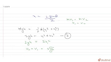A small ball `B` of mass `m` is suspended with light inelastic string of length `L` from a block...