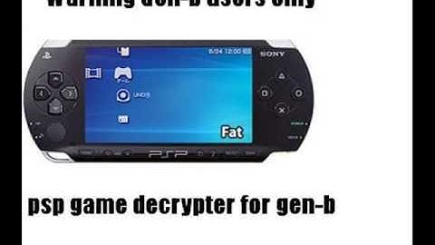 PSP Game Decrypter Download for 5 50GEN B Users Only !