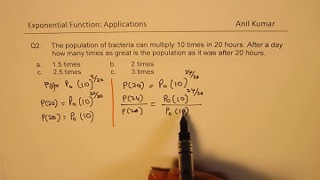 Exponential Functions Percent Growth with Logarithms MCR3U